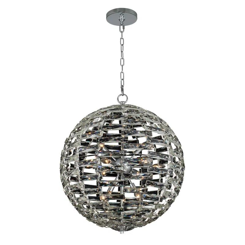 Allegri by Kalco Lighting Alta 16 - Light Polished Chrome Unique/Statement Pendant