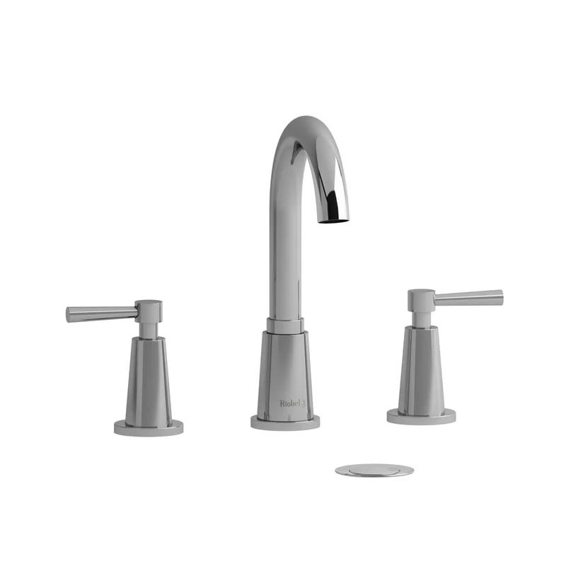 Pallace Hi Arc Spout Widespread Bathroom Faucet in Chrome