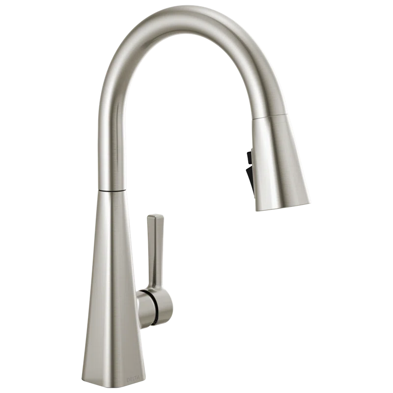SpotShield Stainless High-Arc Pull-Down Kitchen Faucet with Magnetic Docking
