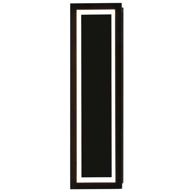 Black and Gold 30" Modern Dimmable LED Sconce