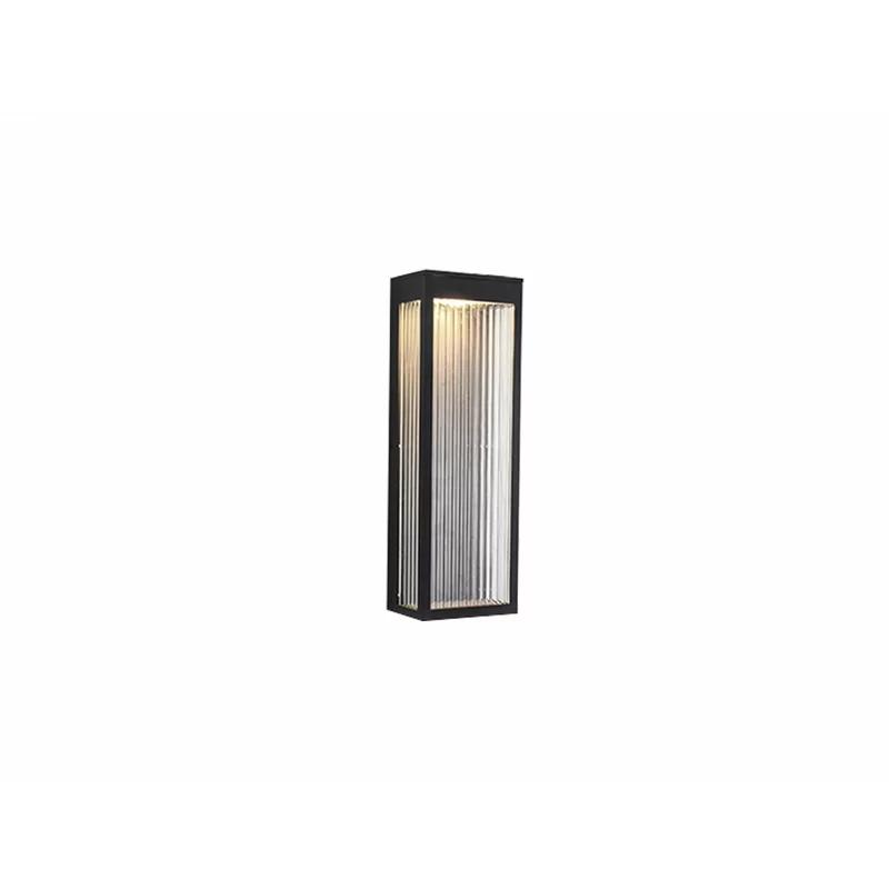 Sleek Black Aluminum 18" LED Outdoor Wall Sconce