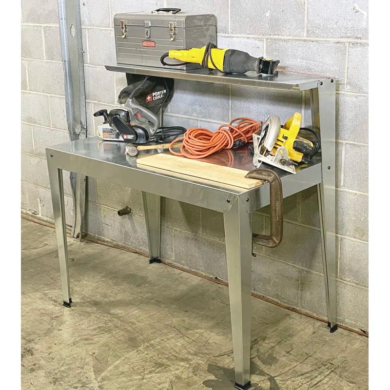 Poly-Tex Poly-Tex Heavy Duty 2 Shelf Multi-Use 44"W Steel Workbench