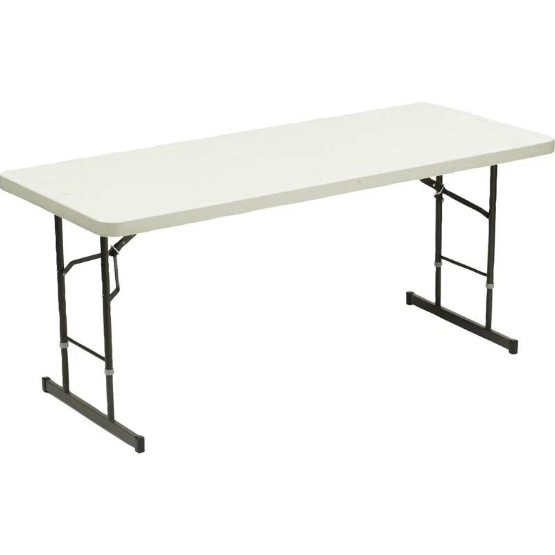 Iceberg Enterprises Iceberg Adjustable Height Folding Table 72'' Rectangular Adjustable Folding Table