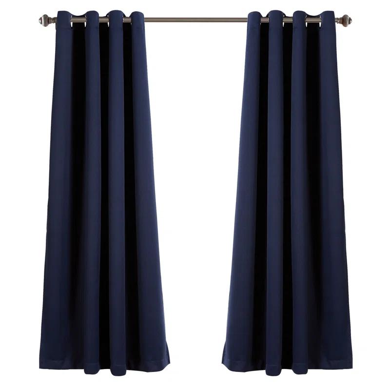 Lush Decor Insulated Polyester Blackout Curtain Pair (Set of 2)