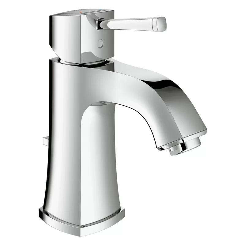 Sleek Modern Chrome Single-Hole Bathroom Faucet with Eco-Friendly Design