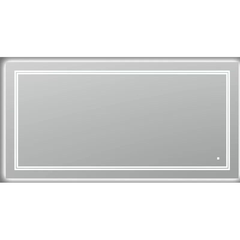 Soho Sleek 60"x30" LED Bathroom Mirror with Ambient Backlit & Defogger
