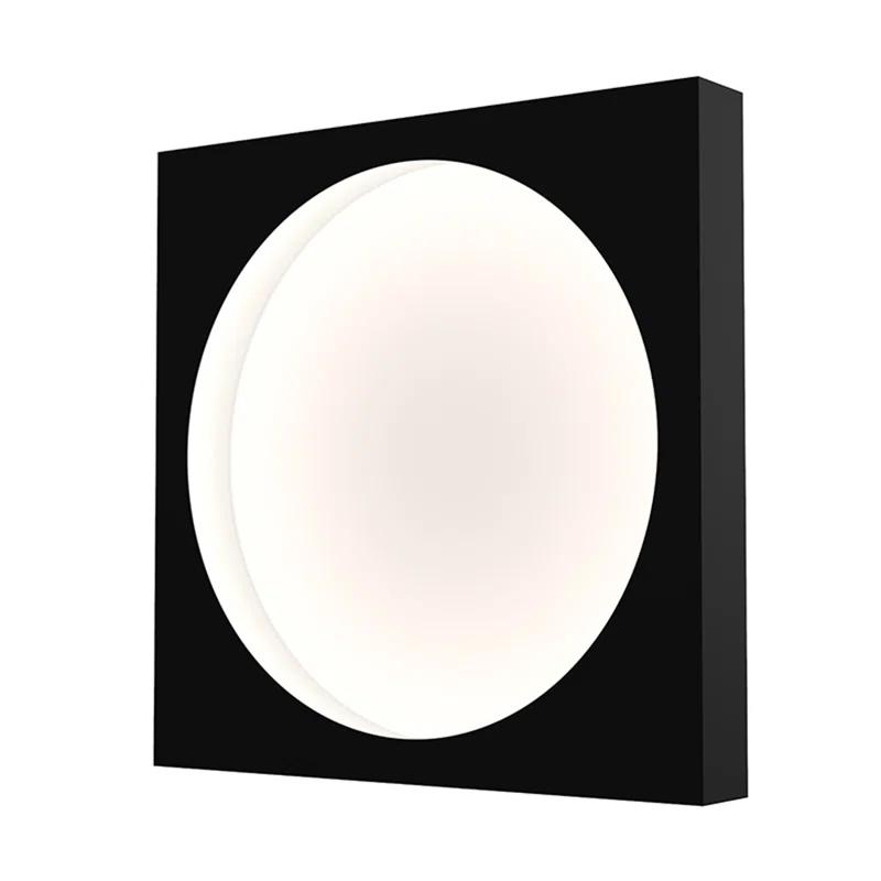 Vuoto 15" Symmetrical Black Aluminum LED Wall Sconce