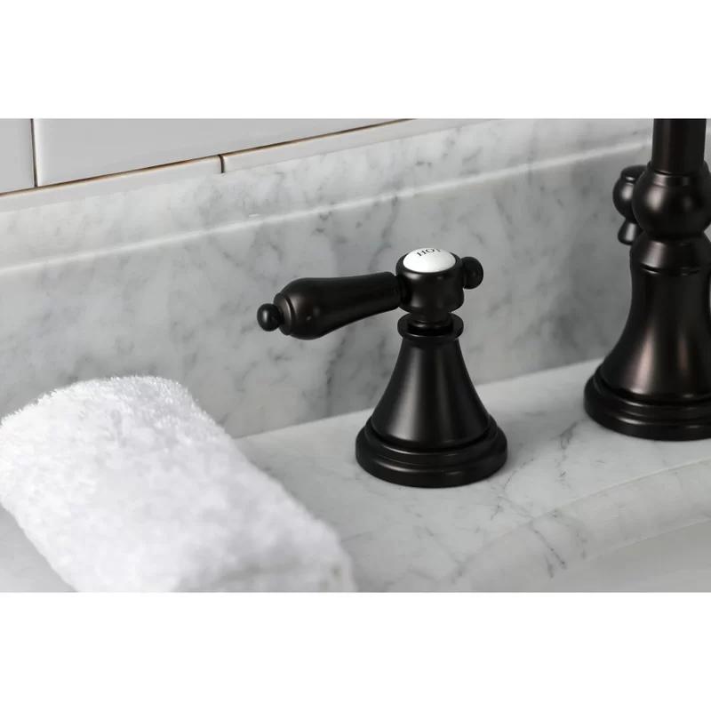 Heirloom Oil Rubbed Bronze Widespread Bathroom Faucet