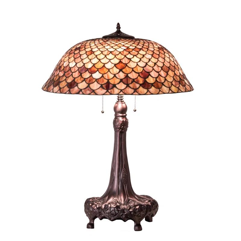 Meyda Lighting Meyda Tiffany & Stained Glass Metal Table Lamp