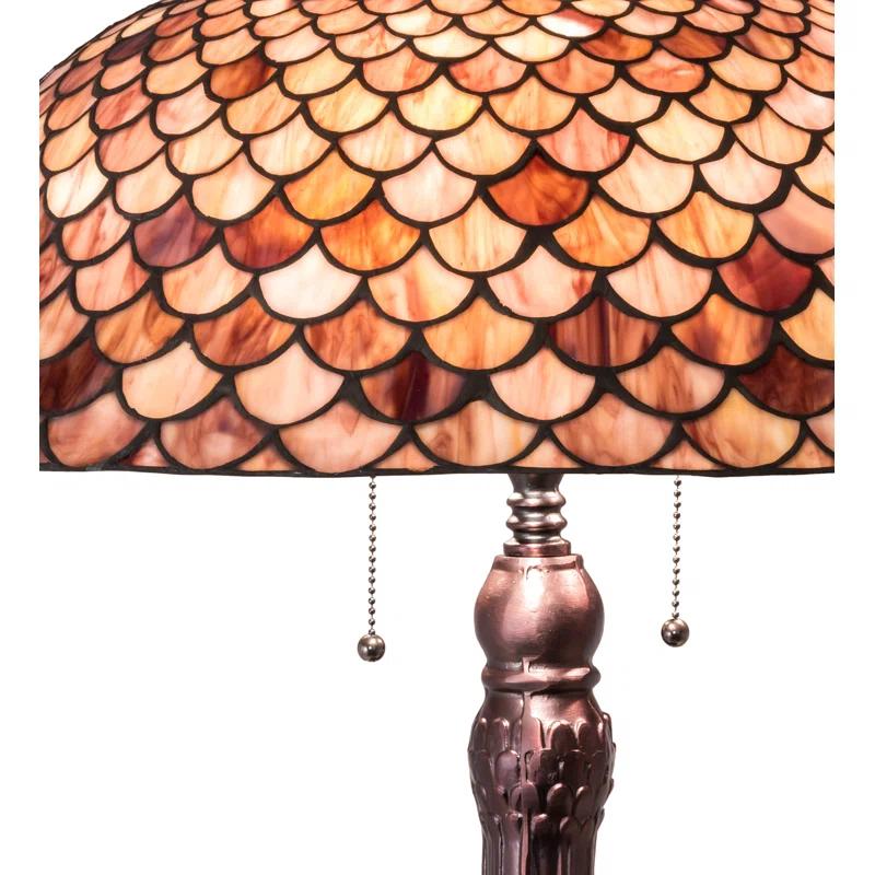 Meyda Lighting Meyda Tiffany & Stained Glass Metal Table Lamp