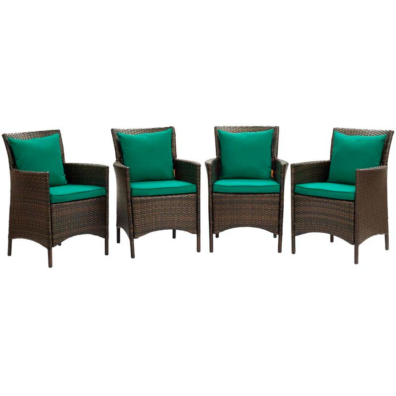 Modway Modway Conduit Outdoor Patio Wicker Rattan Dining Armchair (Set of 2)