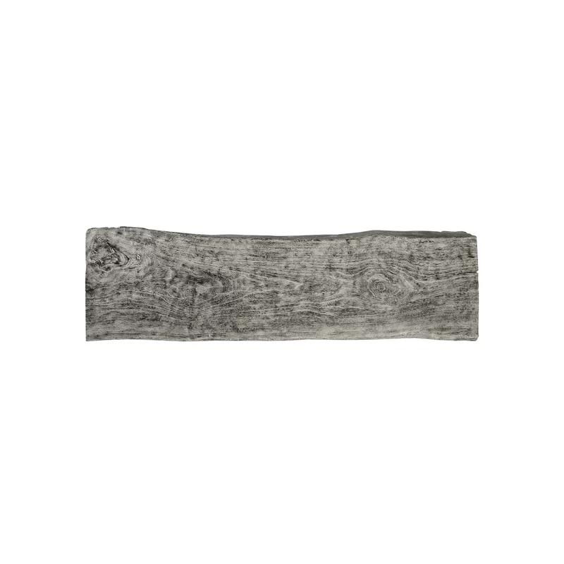 Contemporary Gray Stone Chamcha Wood 60'' Upholstered Bench