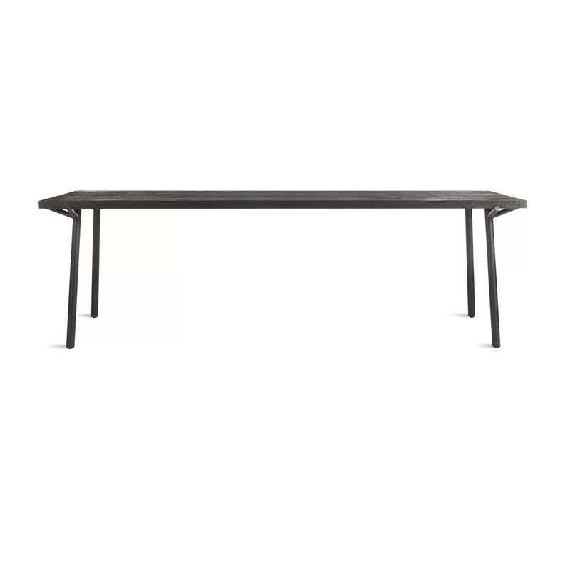 Branch Black Oak 91" Rectangular Dining Table with Steel Legs