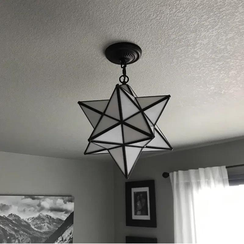 Meyda Tiffany & Stained Glass 1 - Light Antique Brass Single Pendant