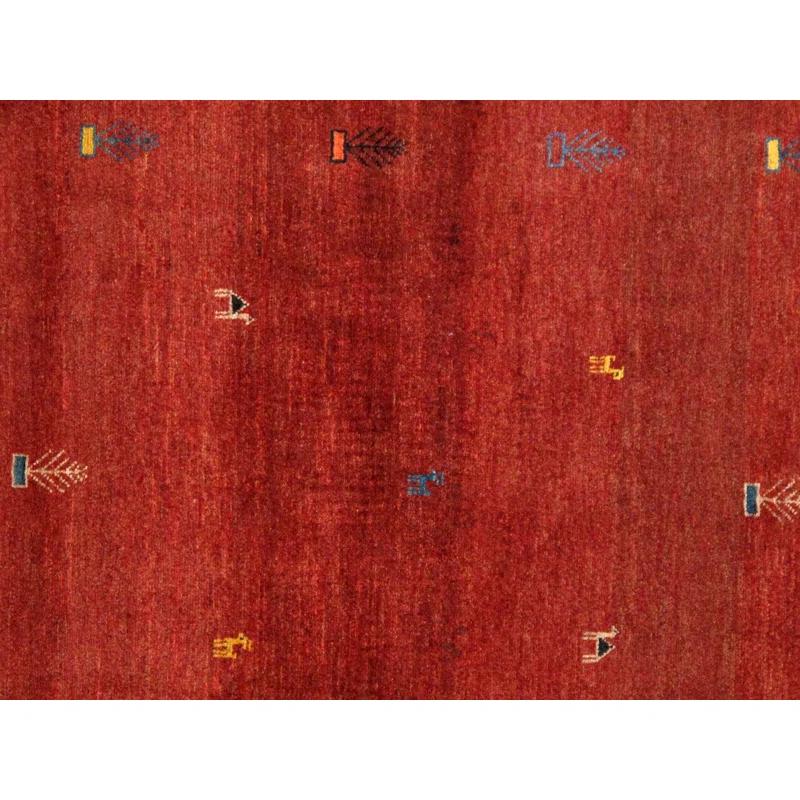 Pasargad Tribal One-of-a-Kind 4' X 5'5" Wool Area Rug in
