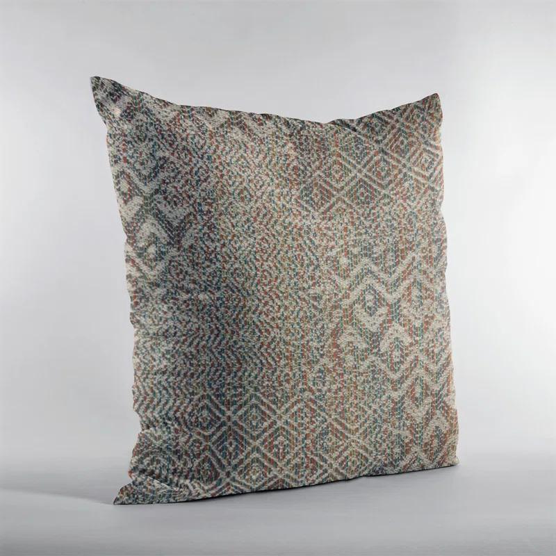 Plutus Brands Fave Geometric Cotton Blend Indoor/Outdoor Reversible Throw Pillow