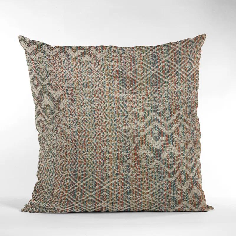 Plutus Brands Fave Geometric Cotton Blend Indoor/Outdoor Reversible Throw Pillow
