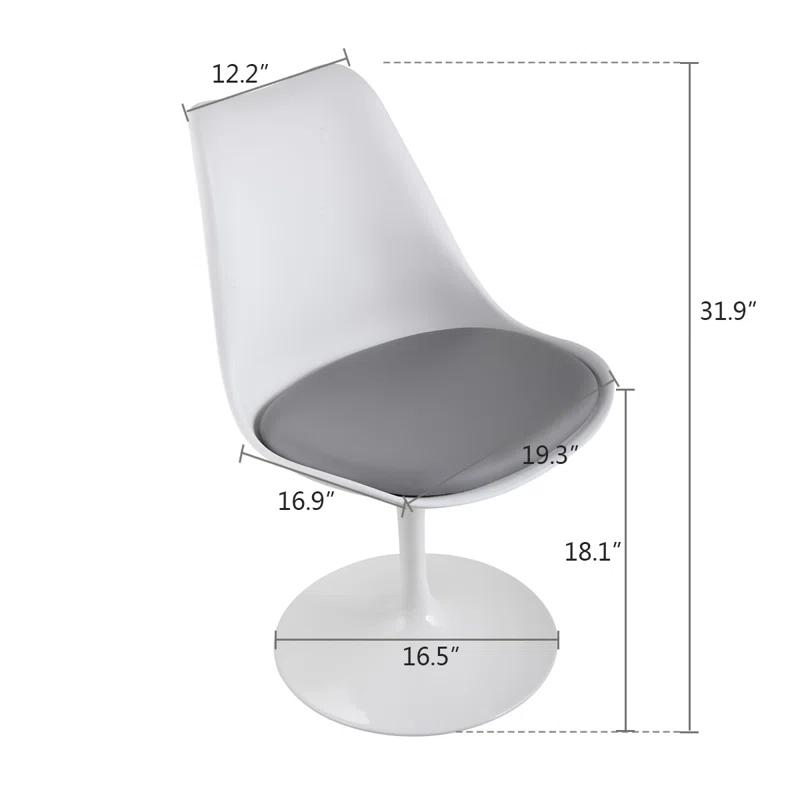 Mapleview Genuine Leather Upholstered Side Chair