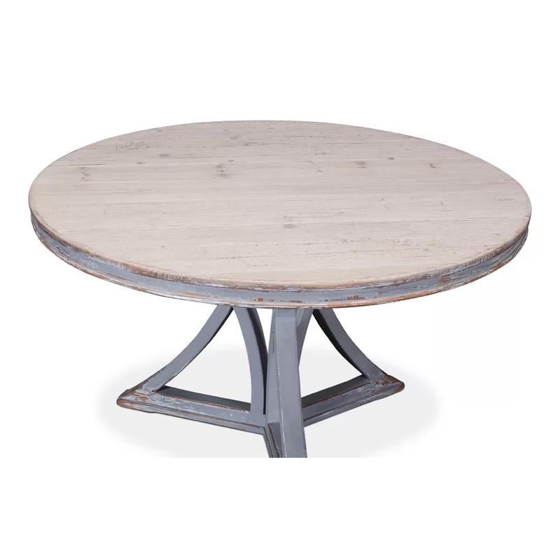Chateau Gris 54" Reclaimed Wood Round Extendable Dining Table