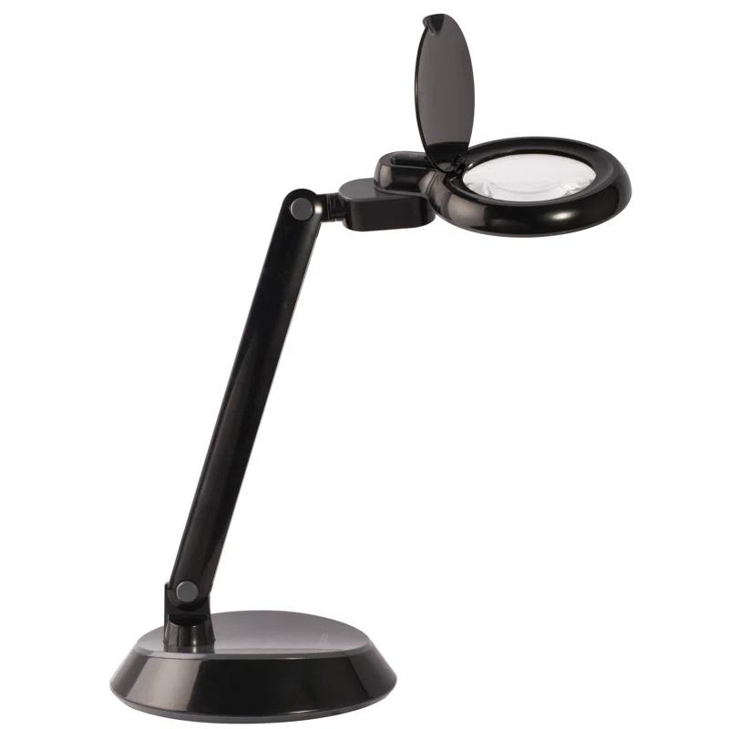 OttLite OttLite Space Saving LED Magnifier Desk Lamp - 1.75x Optical Grade Magnifier, Pivoting Head