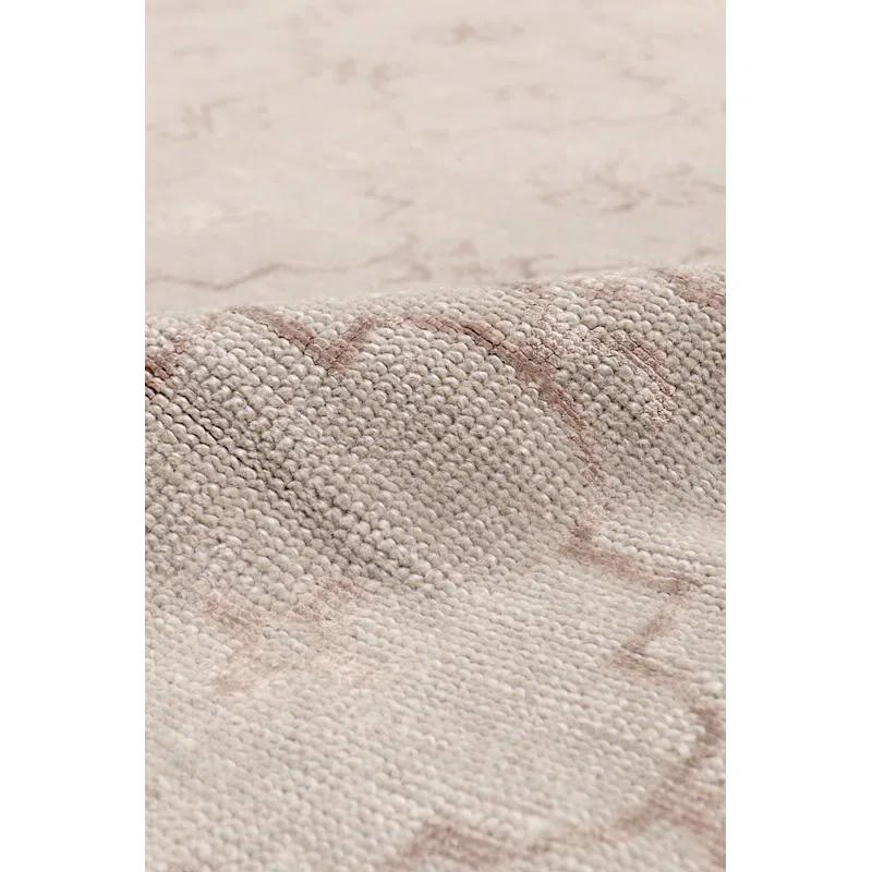 Pasargad Khotan Geometric Hand-Knotted Wool Gray Area Rug | Perigold