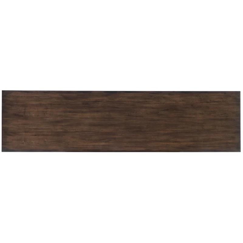 78.25'' Gold and Brown Walnut Veneer Sideboard