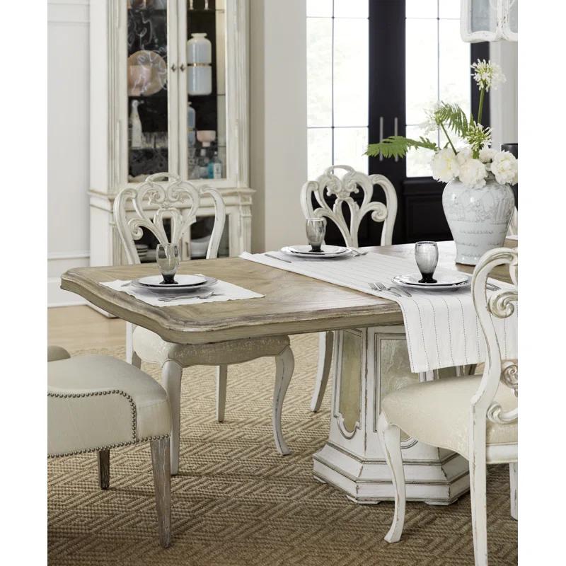 Sanctuary 2 Queen Anne Back Side Chair in Blanc/Beige