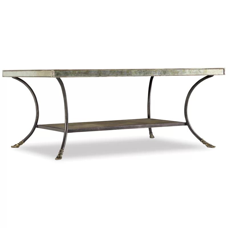 Sanctuary Lisette 48" Rectangular Coffee Table with Eglomise Top