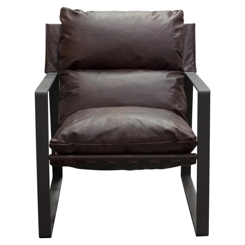 Diamond Sofa Miller Leather Armchair