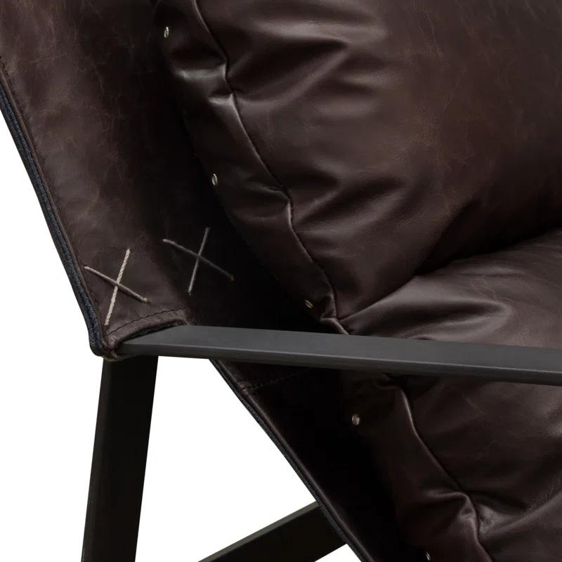 Diamond Sofa Miller Leather Armchair