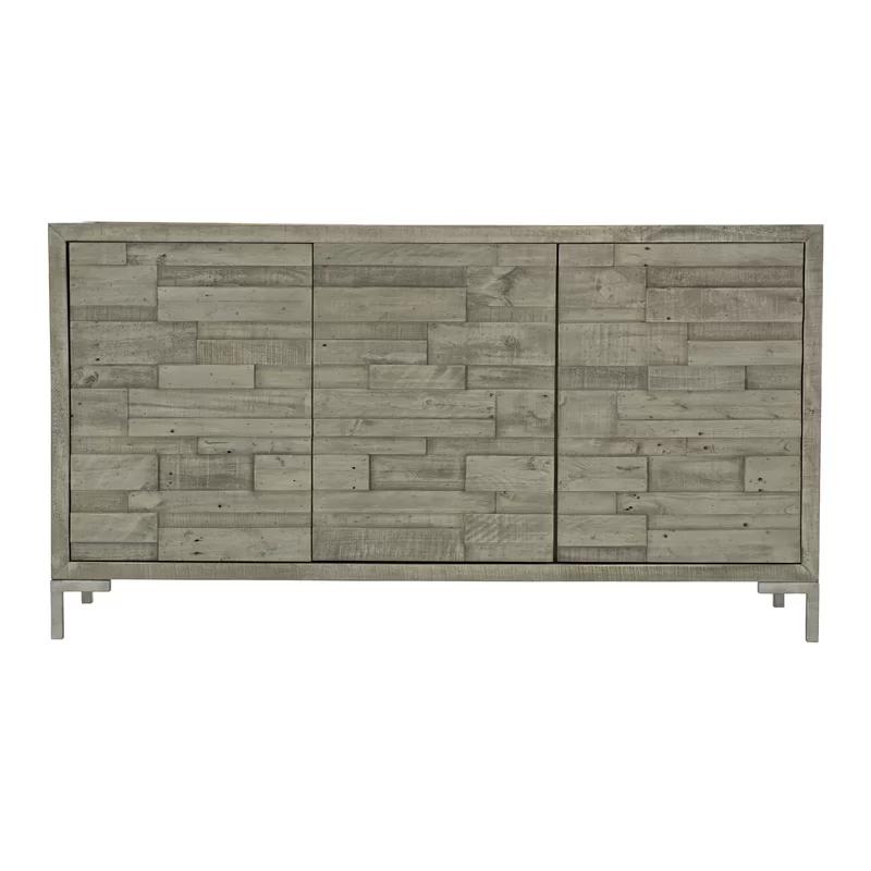 Shaw Transitional 64'' Gray Reclaimed Pine Sideboard