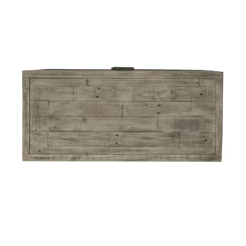 Gray Pine Rustic 4-Drawer Chest Dresser