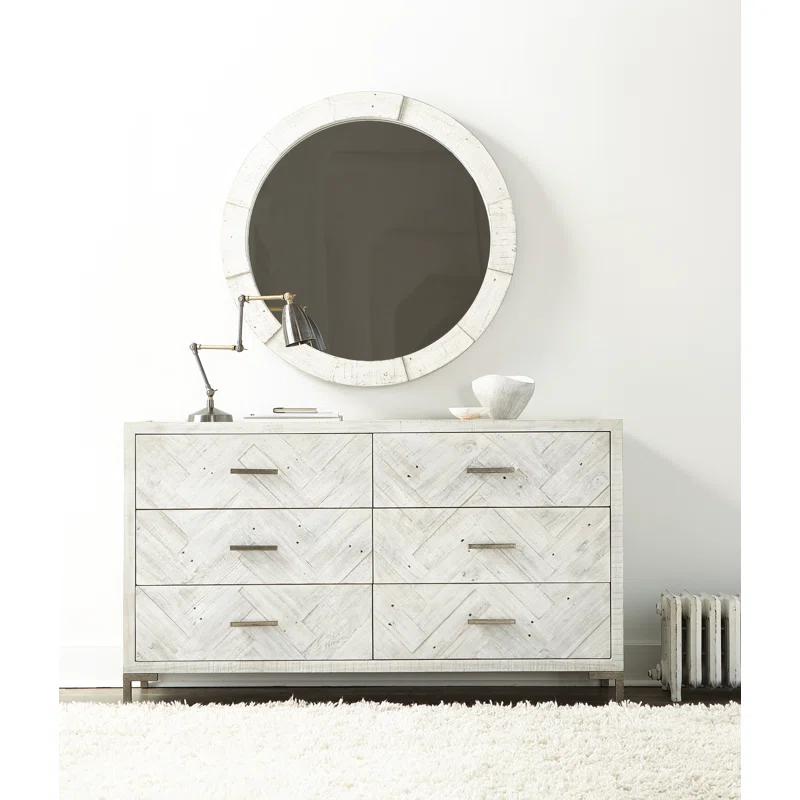 Piper Wood Flat Wall Mirror