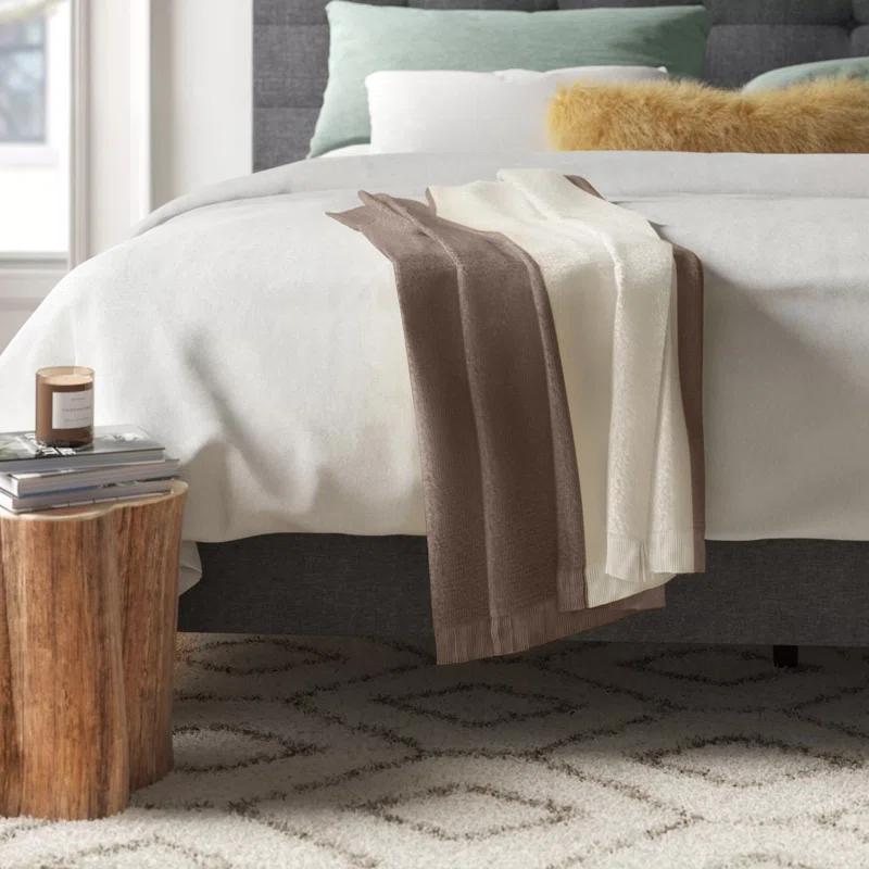 Linea Color Block Faux Cashmere Throw