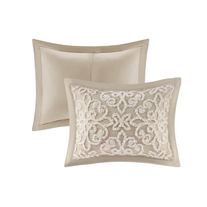 White Cotton King 3-Piece Tufted Bedspread Set