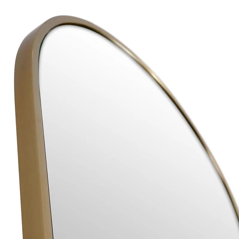 Elegant Kira 67"x30" Full-Length Bronze Wood Leaner Mirror