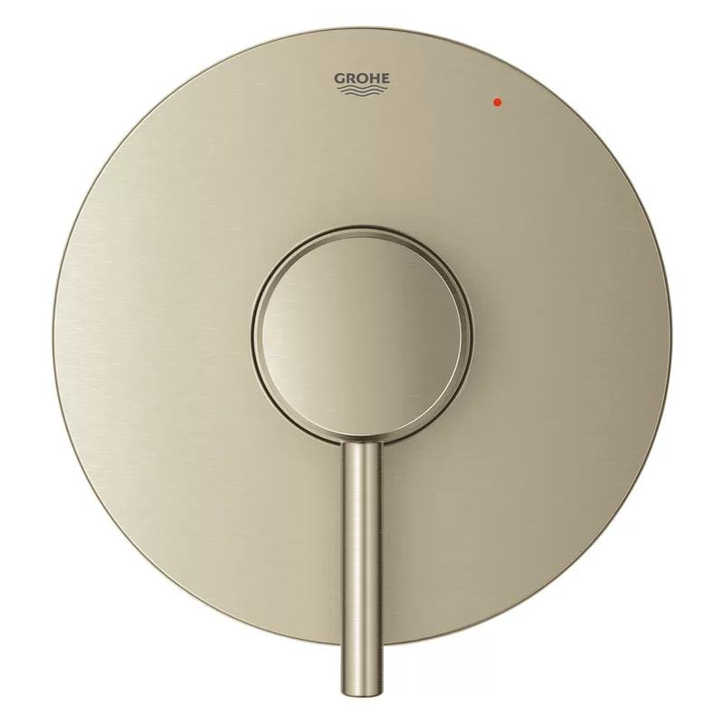 Concetto Sleek Brushed Nickel Wall-Mounted Shower Valve Trim
