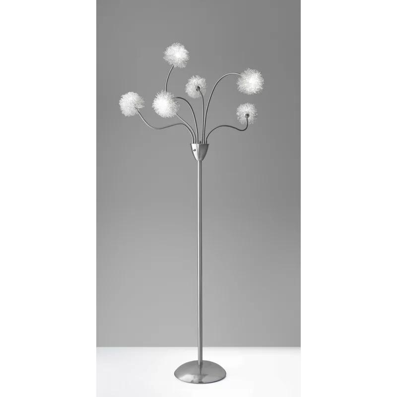 Arc Silver 68'' Adjustable LED Tree Floor Lamp