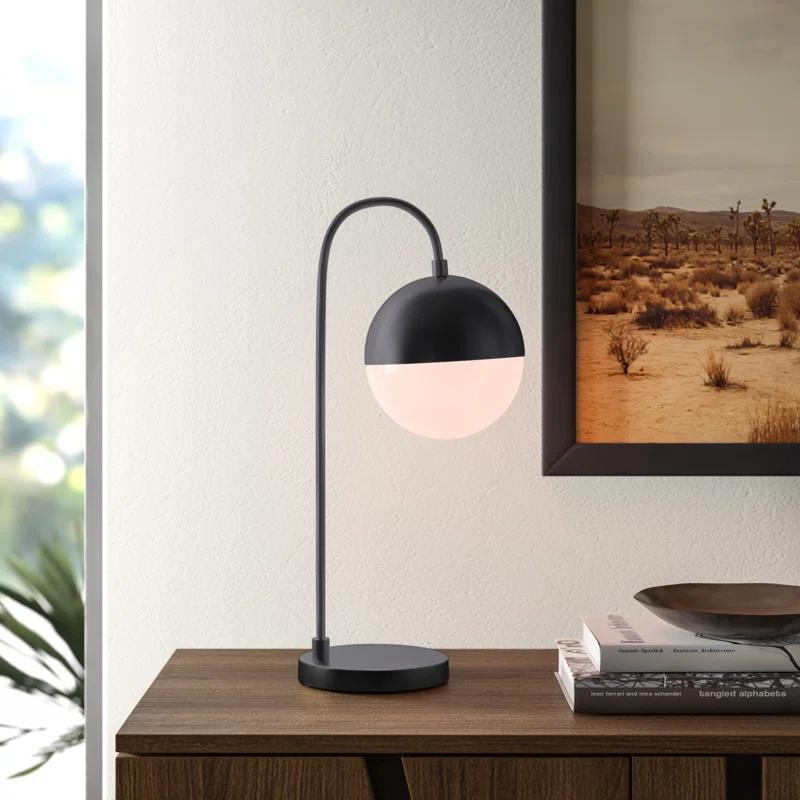 Cappi 20.5" Black Contemporary Globe Table Lamp