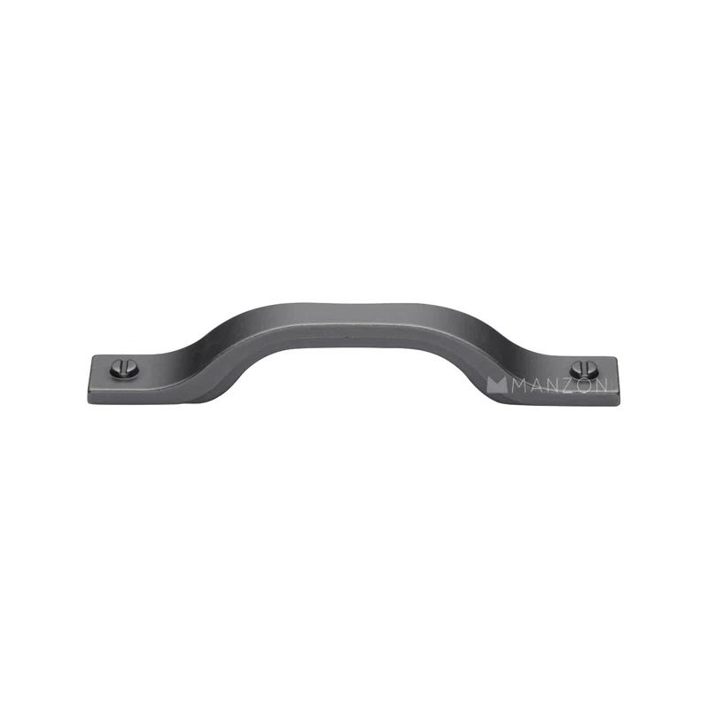 7.25'' Black Iron Industrial Cabinet Pull with Mounting Hardware