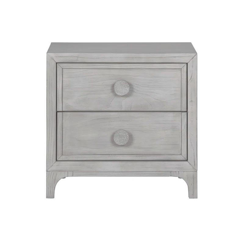 Bungalow Rose Tovoris 28'' W Solid Wood Nightstand