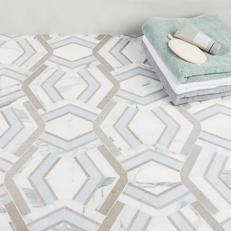 Bond Tile Tenor Marble Random Mosaic Wall & Floor Tile