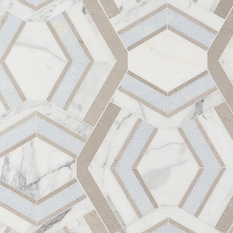 Bond Tile Tenor Marble Random Mosaic Wall & Floor Tile