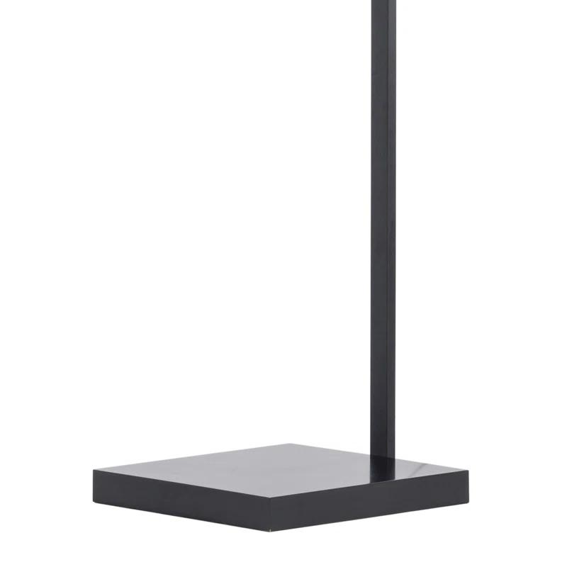 Stretch Chairside Arc Floor Lamp - Matte Black 75" Height