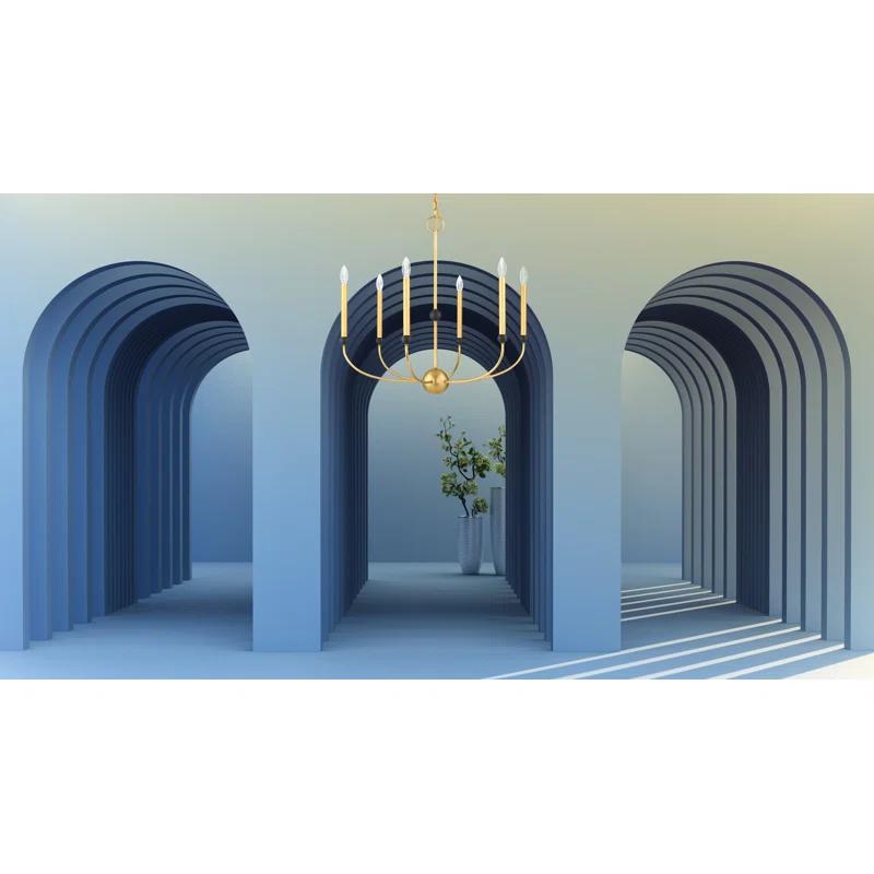 6 - Light Dimmable Chandelier