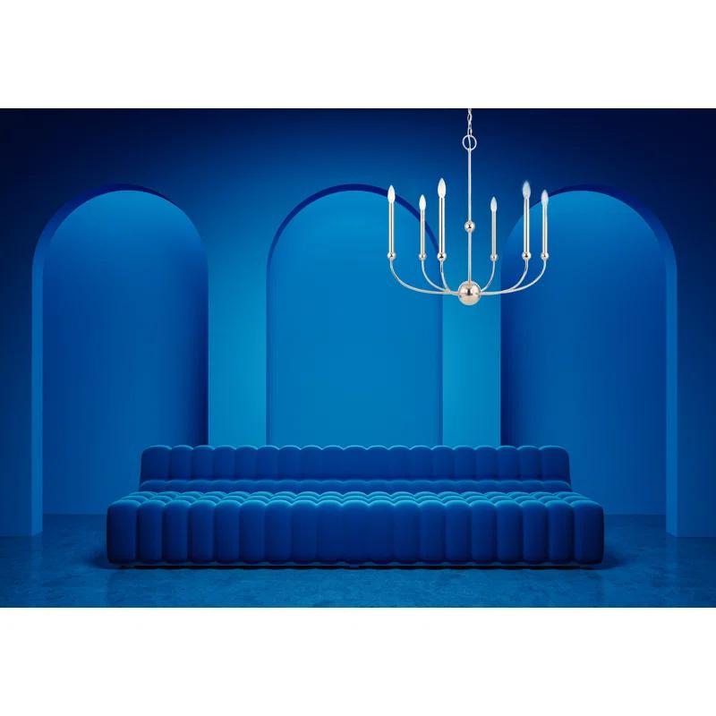 6 - Light Dimmable Chandelier