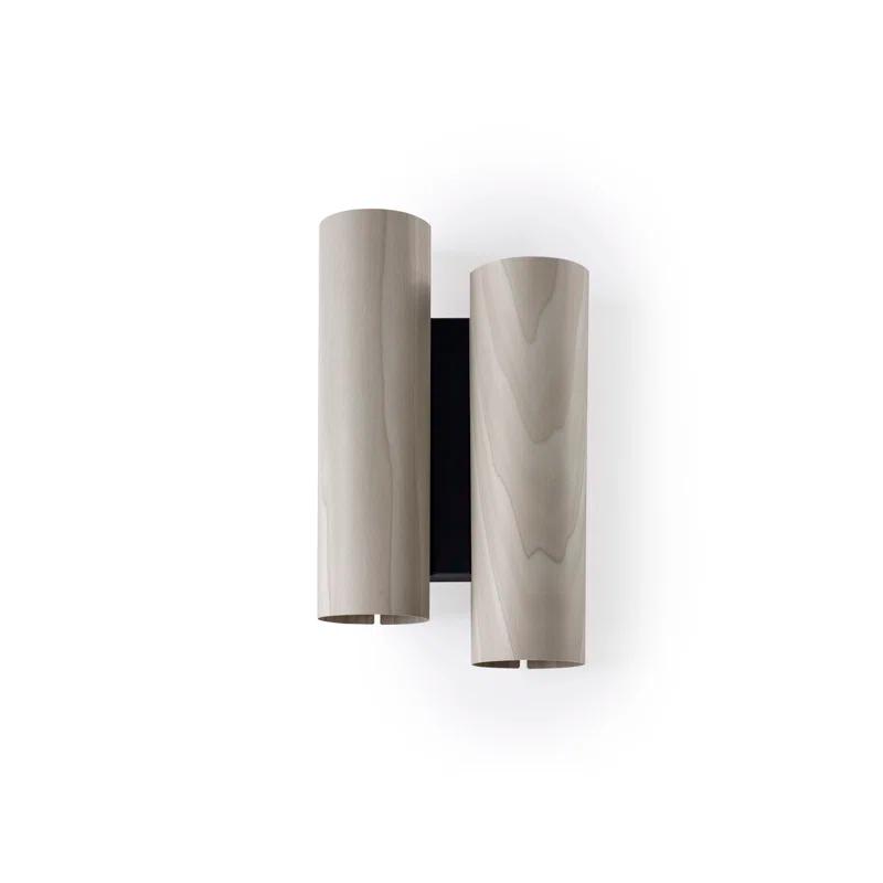 Black Note Steel LED Flush Mounted Sconce