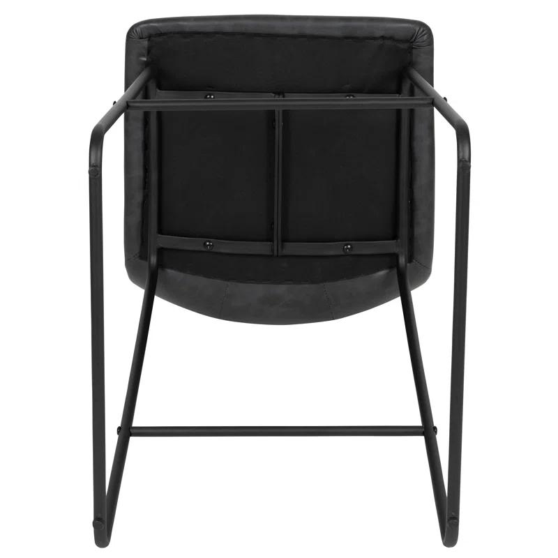 Flash Furniture Ringel Upholstered Counter Stool with Metal Frame