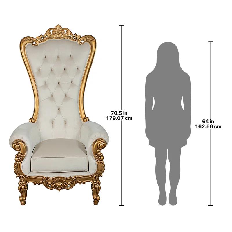 Design Toscano Contessa Baroque Wingback Chair