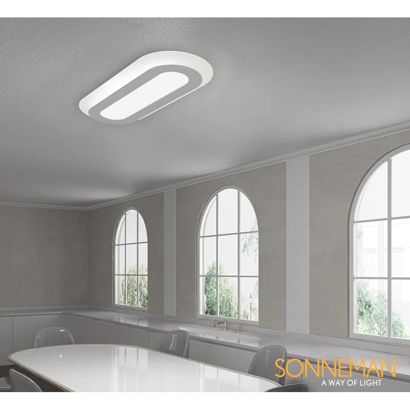 Offset LED Flush Mount